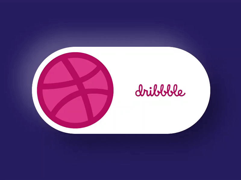 Dribbble Mode On animate animated gif animation blue button dark day design dribbble figma light neumorph neumorphic neumorphism night pink switch typography