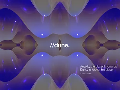 Dune Graphic Representation 3d abstract art blender blue colorsandfonts concept design displacement experiment glow gradient graphic design illustration iridescent liquid minimal neon rendering waves