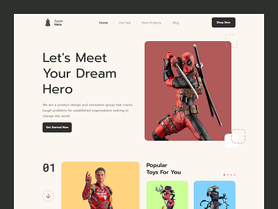 Website UI Design app concept design home screen illustration modern app toy toy design typography ui ux website website concept website design website ui design