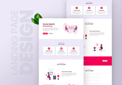 Landing Page Design design elementor elementor pro psd to html psd to wordpress typography webdesign webdevelopment wordpress wordpress design