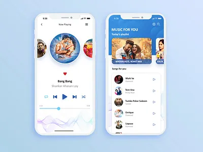 Music App Player & Playlist app design art branding case study creative design graphic graphic design illustration music music app music player social media ui ui kit user experience user inteface ux video app video player