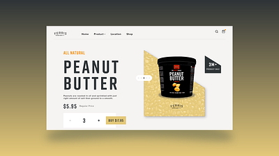 Peanut Butter Web UI Design adobe xd app app design art creative design designer graphic design illustration inspiration ui uiux uiuxdesign uiuxdesigner uxdesign web web ui web uiux webdesign webuiuxdesign