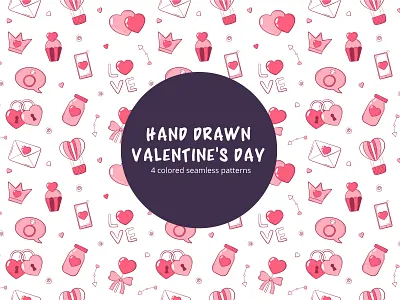 Free Vector Valentines Day Pattern free freebie freebies freegraphics freepatterns freevector illustration pattern valentines valentines day valentinesday vector