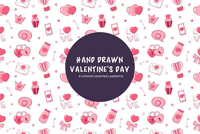 Free Vector Valentines Day Pattern free freebie freebies freegraphics freepatterns freevector illustration pattern valentines valentines day valentinesday vector