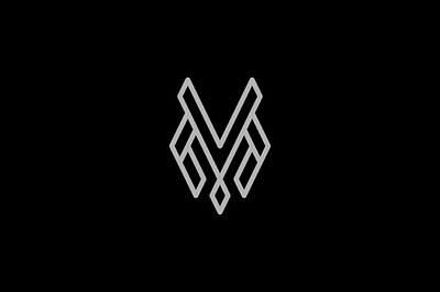 vm jewelry logo jewel jewelry letter monogram necklace simple vm