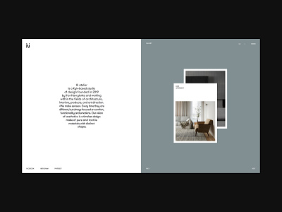 Hi atelier architecture behance branding dribbble furniture interface interior logo minimalism studio typography ui ux web web design website