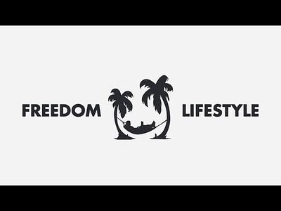 Logo motion and Intro design for Freedom Lifestyle 2d animation animation branding design digital digital art fresh design illustration logo logo design logo motion logodesign logos natural nature logo organic palm tree sea tree vector