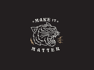 MAKE IT MATTER apparel design apparel graphics handlettering illustration tees design typography vintage