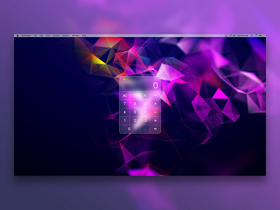 MacOS Calculator [Glassmorphism] app apple calculator dailyui glassmorphism mac macos transparency ui uidesign uidesigner uiux