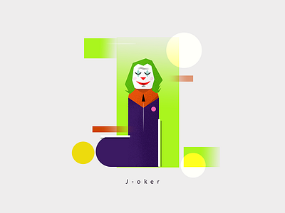 Letter-J 36daysoftype basic shapes camping character daily design illustration joker logo portrait vector