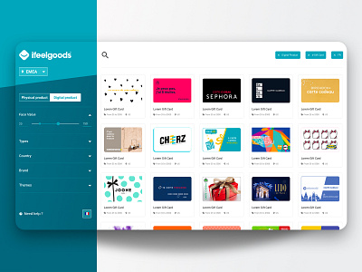 Design of gifts catalog cadeau catalog design gift platform platform design saas ui ui design ux web