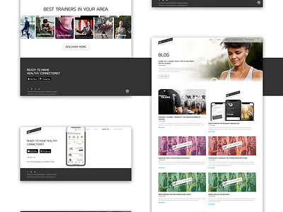 Wanna Train - Fitness Website Design Case study app art branding design logo savvycom ui ux web website
