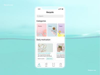 Recycle app app design application ecology ios ios app ios app design recycle
