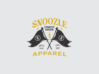 SNOOZLE APPAREL apparel design branding handlettering illustration tees design typography