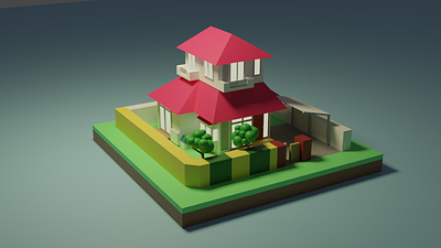 Shinchan House 3d art 3d design 3d house art design