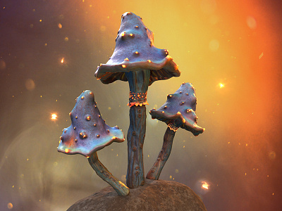 Fungi Mush 3d art 3dsmax abstract creative environment fungi fungus game asset love marmoset toolbag mushroom mushrooms substance painter texture texturing zbrush