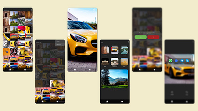 Gallery app design for Android android app figma gallery ui design