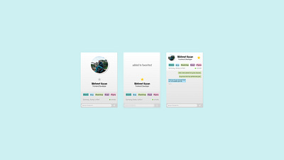 User Card design profile card uidesign user card uxdesign webdesign