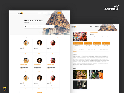 AstroG website astrologer astrology astronaut dribbble invite invite website website concept website design white