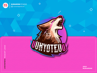 vVKyoteVv Mascot Logo cartoon cartoon character character esport esport team esportlogo game online gamers gaming illustration logo logo ideas logo maker mascot mascotlogo streamers twitch twitch logo vector youtube banner