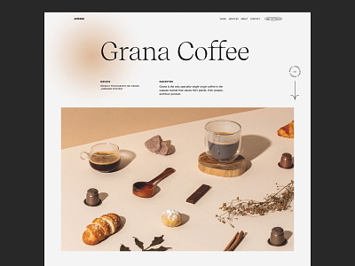 Antara Studio - 01 clean coffee design minimal responsive studio type typography ui ux web webgl