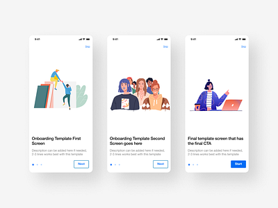 Minimal onboarding template clean minimal onboarding