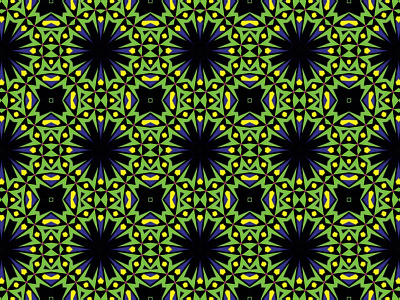 Black And Green Circle And Star Flower Fractal background design flatdesign fractal