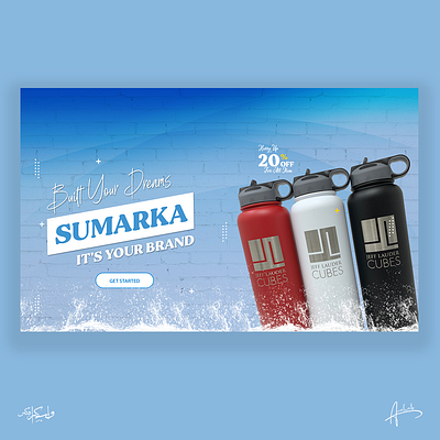 Website Banner branding design minimal typography ui web