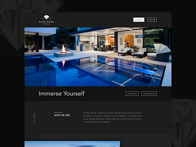 Swimming Pools Landing Page agency case case study design landing landing page portfolio ui ux web web design website