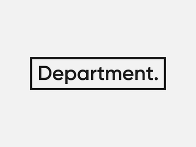 Department blackandwhite brand branding gilroy logo logodesign logotype minimal