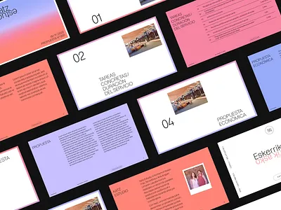 Proposal template for Katz Estudio branding keynote template visual identity