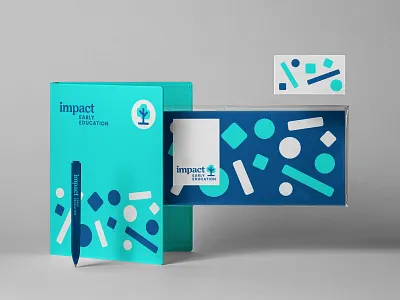 Impact E E Brand education growth identity impact learning logo nature notebook pattern pen print promo stationery system t shirt tree
