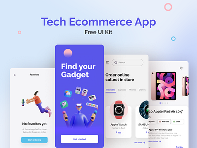 Mobile UI Figma Kit app ecommerce app ecommerce design figmadesign free freebies mobile mobile app design ui ui kit