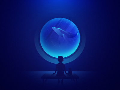 Dare to dream big adriatic aquarium atmospheric australia blue bluewhale cat coral reef deepsea kid landing page little boy madebymarko monster ocean sea sunset water whale whale logo