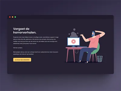 Horror! design dutch ui website