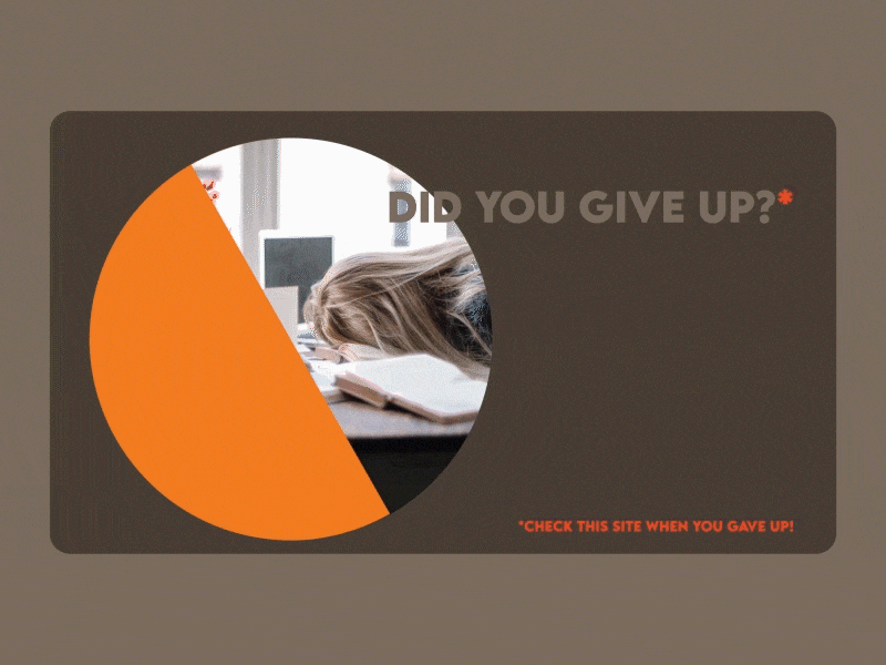 "Never Give Up!" Micro-Webpage design dribbbleweeklywarmup micro website microinteraction microsoft motion design motion graphic motion graphics motiongraphics ui ui design ui designs uidesign uiux web web design webdesign website website design