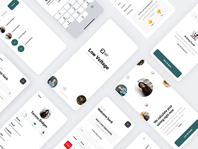 Low Voltage Mobile App adobe xd energy mobile app mobile app design mobile app ui mobile application mobile ui modern design ui user experience user profile