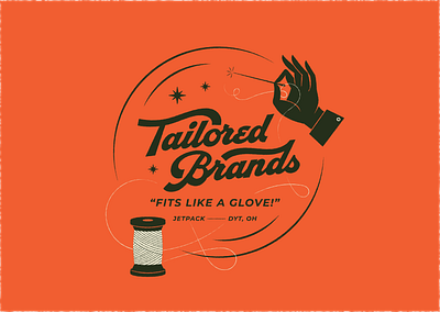 Tailored Brands | Social branding brands custom hand hand lettering illustration lettering needle sewing tailor tailored thread type typography vintage