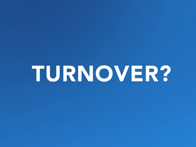 Turnover is cut in half after effects animation motion design type typography