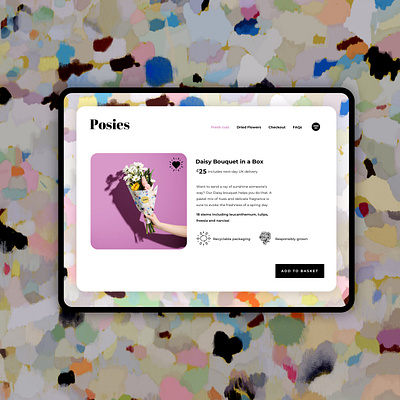 012 #DailyUI E-Commerce Shop branding daily ui 012 dailyui dailyuichallenge design e commerce e commerce site floral florist branding florists flowers illustration ipad pro pattern design ui ui design ux ux design webdesign