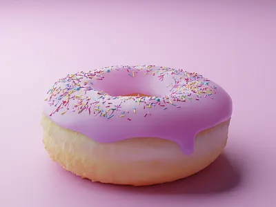 Another donut 🍩 blender blender3d food minimal