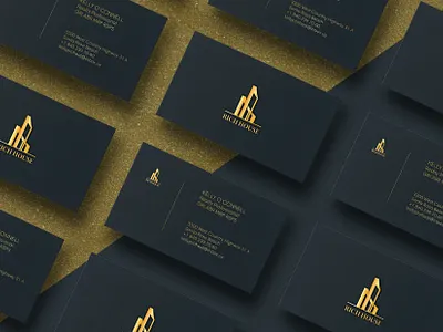REALTY BUSINESS CARDS brand identity branding business card design business cards creative gold graphic design logo minimal modern professional real estate realestate realty