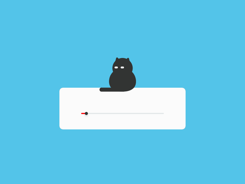 Rating UI animal animation cat cute interaction slider ui ux