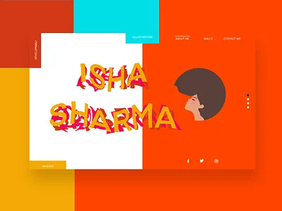 Porfolio theme adobexd design graphic design illustration mockup prototype typography ui ux web website design