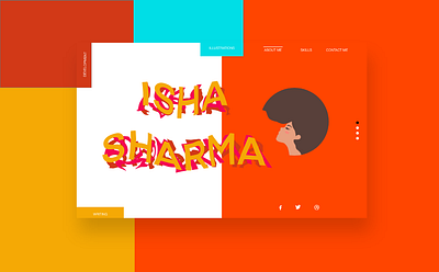 Porfolio theme adobexd design graphic design illustration mockup prototype typography ui ux web website design