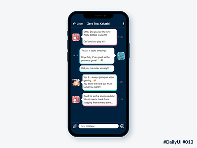 DailyUI 013 Direct Messaging app design daily ui daily ui 013 dailyui dailyui013 dailyuichallenge directmessaging message app mobile interface uidesign uxui