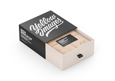 Opened Box Mockup box boxes branding business card card cardboard carton carton box gift kraft kraft box label mailing mockup open opened pack package packaging paper