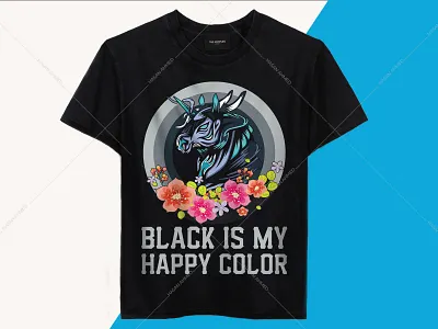 Black is My Happy Color Unicorn T-Shirt Design band t shirts branding design funny shirts motion graphic t shirt design t shirt design maker t shirt printing t shirts t shirts custom t shirts funny unicorn crop top unicorn dress unicorn iron on unicorn pants unicorn shirt for girl unicorn shoes unicorn t shirt birthday unicorn t shirt design unicorn t shirt mens ux design