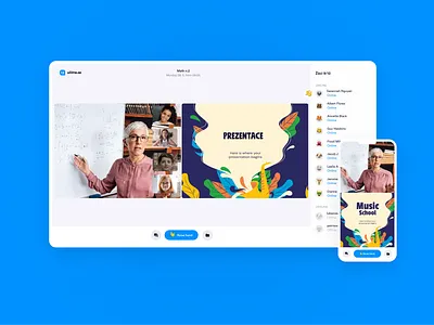 Online learning tool app black blue branding dashboad design lesson list mobile presentation profile school stats teacher ui ux web website websites white