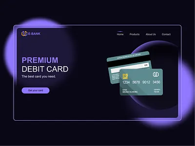 Debit Card Landing Page debit card dribbble best shot dribble shot landing page design landing page ui landingpage minimal modernism payment payment method trendy trendy design ui uidesign uiux ux desgin ux design website builder website design website template